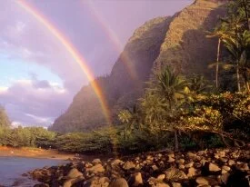 Double Rainbow, Kee Beach, Kauai, Hawaii - 1600x.jpg