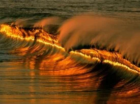 Golden Wave at Sunset, Puerto Escondido, Mexico .jpg