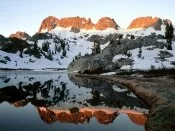 Minarets reflected in Lake Ediza, Ansel Adams Wi.jpg