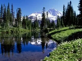 Mirror Lake, Mount Rainier, Washington - 1600x12.jpg