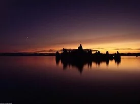 Mono Lake Sunrise, Low Water Tufa Towers, Califo.jpg