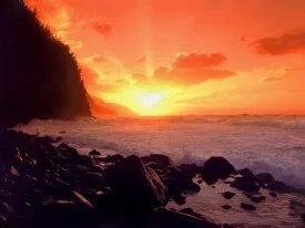 NaPali Sunset, Kauai, Hawaii -  - ID 43.jpg