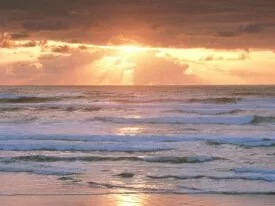 Oregon Beach Sunset, Bullards Beach State Park, .jpg
