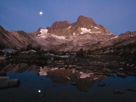 Ritter Range and Garnet Lake at Moonset, Ansel A.jpg (click to view)