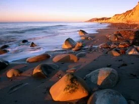 Sunrise Colors the Bluffs of the Beach, Gaviota .jpg