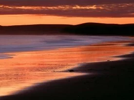 Sunset Over Limantour Beach and Drakes Bay, Mari.jpg