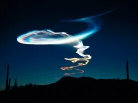 Trail from Launch at White Sands Missile Range, .jpg