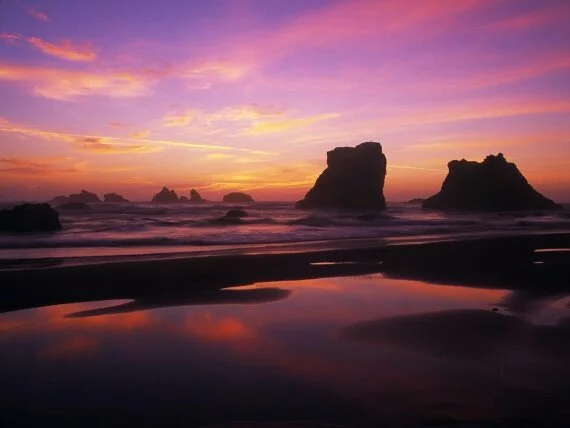Twilight Reflections, Bandon Beach, Oregon - 160.jpg (click to view)