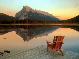 Vermillion Lake Escape, Mount Rundle Reflected, .jpg