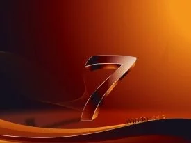 Windows 7 Wallpaper - Burnt Orange