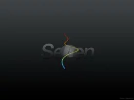 Windows 7 Wallpaper - Flame Rainbow