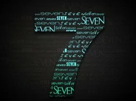 Windows 7 wallpaper - Number 7