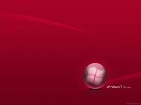 Windows 7 Wallpaper Red