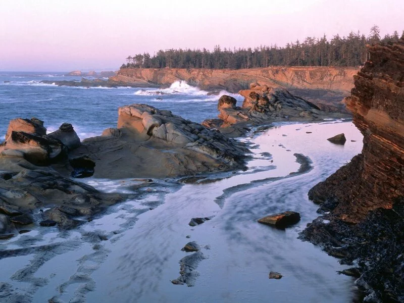 Cliffs and Sky Reflections, Coos County, Oregon .jpg