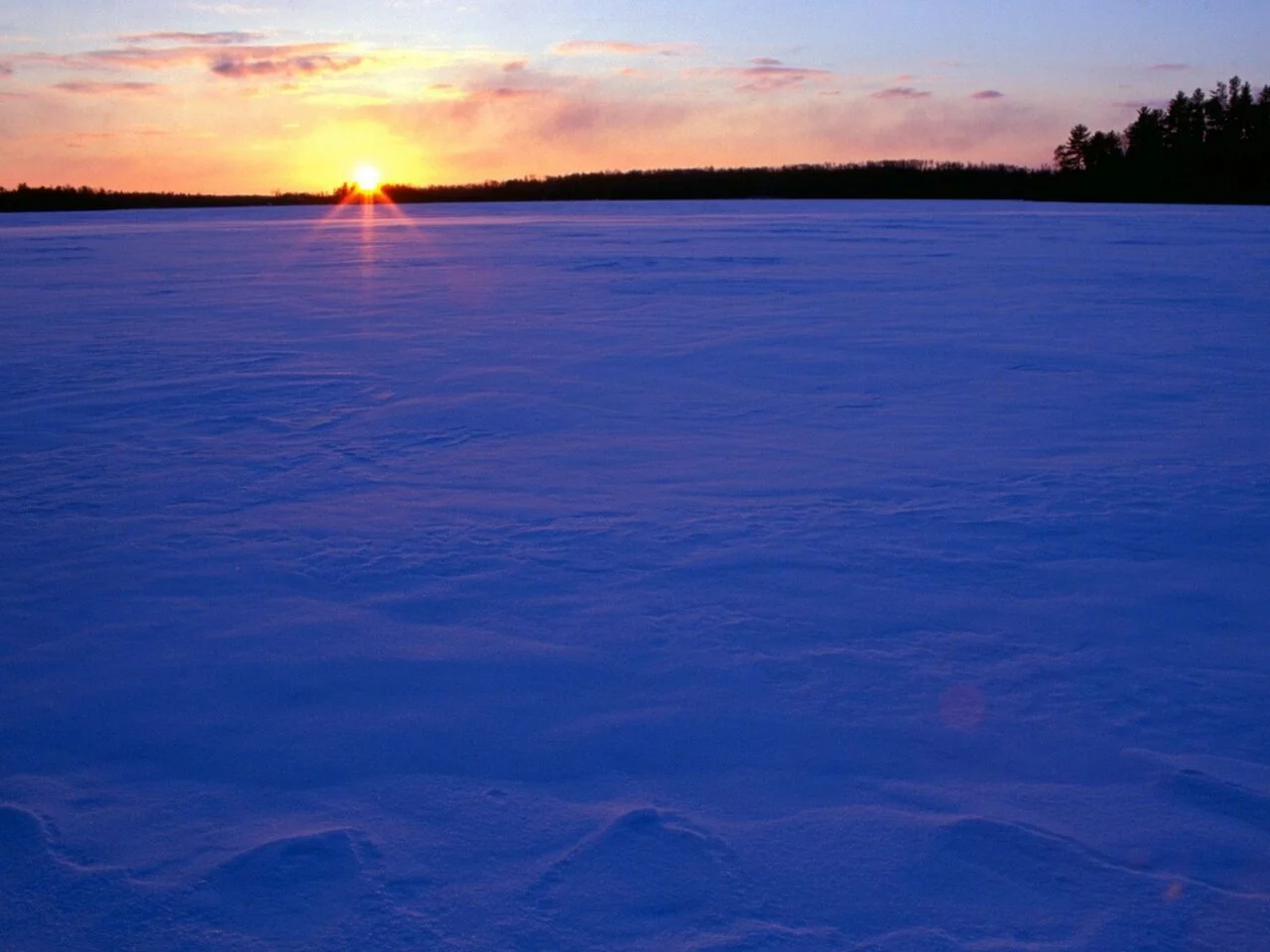 Frozen Moose Lake at Sunset, Minn.jpg