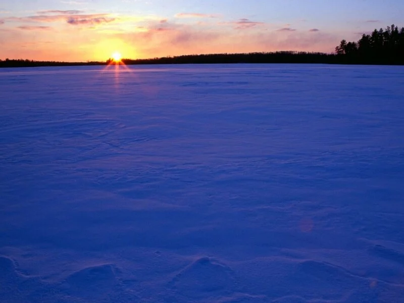 Frozen Moose Lake at Sunset, Minn.jpg