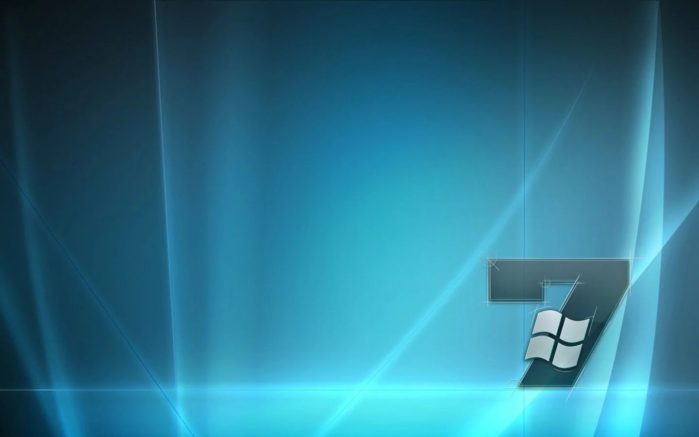 Windows 7 wallpaper - blue glow