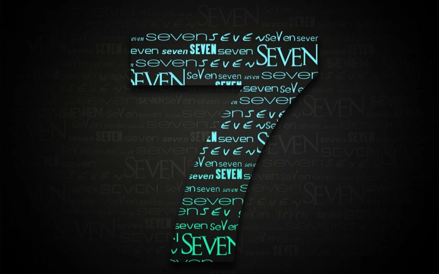Windows 7 wallpaper - Number 7