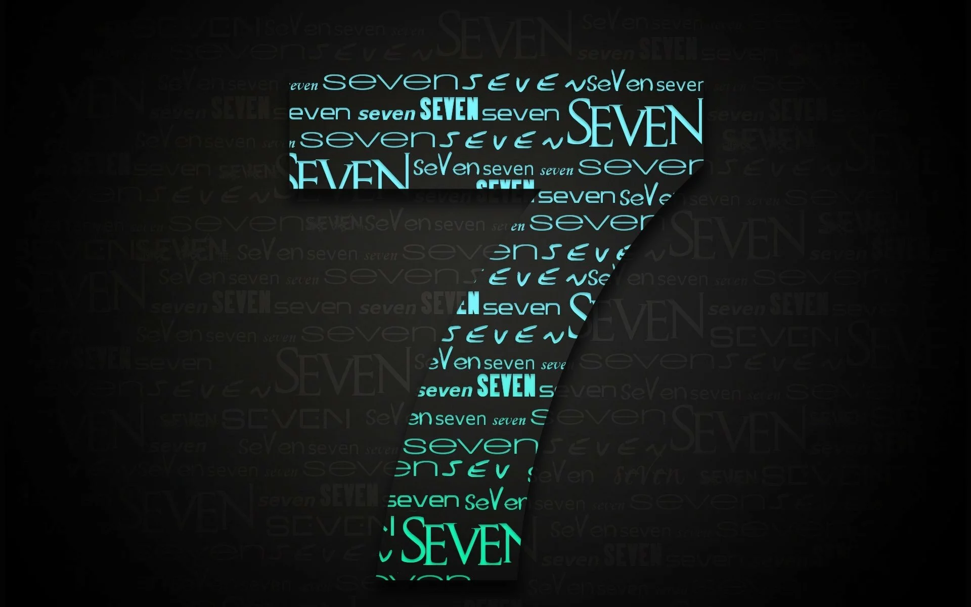 Windows 7 wallpaper - Number 7